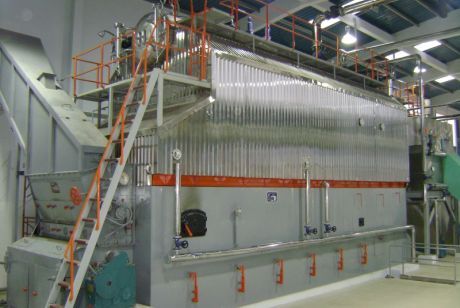 Nồi hơi đốt than ống nước dạng E