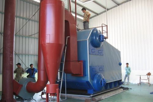 Nồi hơi đốt than ống nước dạng KE